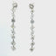 14KT WHITE GOLD MIXED SHAPE DIAMOND DANGLE LINE EARRINGS 150-07174