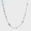 18KT WHITE GOLD MARQUISE STATION NECKLACE 165-00496