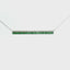 14KT WHITE GOLD TSAVORITE AND DIAMOND NECKLACE 230-002457