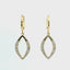 14KT YELLOW GOLD MARQUISE SHAPED DIAMOND DANGLE EARRINGS 150-07175