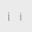 14KT WHITE GOLD HUGGIE DIAMOND HOOP EARRINGS 150-07185