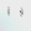 14KT WHITE GOLD 1CTW 3-STONE HOOP EARRINGS KE3704-0R00-VJ