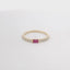 YELLOW GOLD DAMOND RUBY RING 201-00358