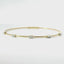 14K Yellow Gold Flexible Diamond Bangle Bracelet