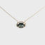 14KT WHITE GOLD LAB GROWN ALEXANDRITE HALO PENDANT 230-02418