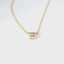 14K Yellow Gold Bezel-Set Natural Princes Cut Diamond Pendant