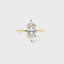 14KT YELLOW GOLD HIDDEN HALO SOLITAIRE RING FOR A 1.5CT MARQUISE CENTER STONE 140-08440