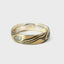 5.5MM YELLOW GOLD AND STERLING SILVER MOKUME GANE RING 675-00195