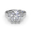 Fana Marquise and Round Half-Moon Shaped Diamond Engagement Ring S4322