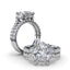 Fana Marquise and Round Half-Moon Shaped Diamond Engagement Ring S4322