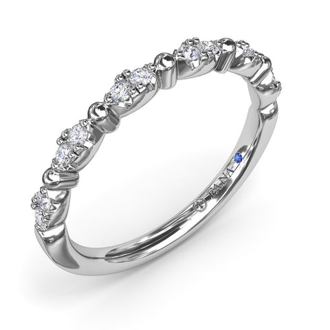 Fana Floating Shared Prong Diamond Band W7503