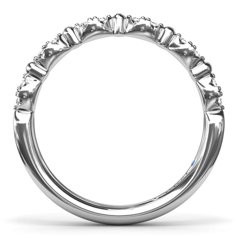 Fana Floating Shared Prong Diamond Band W7503