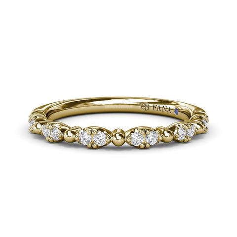 Fana Floating Shared Prong Diamond Band W7503