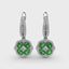 FANA Emerald and Diamond Cluster Drop Earrings ER1576E