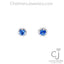 1.23ctw Sapphire & Diamond Earrings