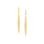 MIDAS 14k Yellow Gold Missile Dangle Earrings with Diamond Accents MF035449