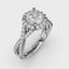 Fana Round Halo Twist Engagement Ring 3990