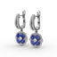 FANA Sapphire and Diamond Cluster Drop Earrings ER1576S