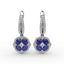 FANA Sapphire and Diamond Cluster Drop Earrings ER1576S