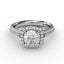 Fana Cushion Halo Engagement Ring S2995