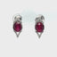 2.92 CTW RUBY AND DIAMOND EARRINGS