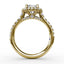 Fana Halo Diamond Engagement Ring S3144