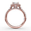 Fana Halo Diamond Engagement Ring S3144