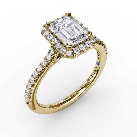 Fana Emerald Cut Diamond Ring S3793