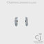 0.72ctw Double Row Diamond Hoop Earrings