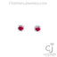 1.31CTW RUBY AND DIAMOND EARRINGS