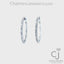 2.17ctw Diamond Hoop Earrings
