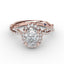 Fana Oval Halo with Diamond Twist Shank 3111