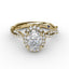 Fana Oval Halo with Diamond Twist Shank 3111