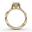 Fana Oval Halo with Diamond Twist Shank 3111