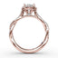 Fana Oval Halo with Diamond Twist Shank 3111