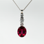 5.58ct Rubilite and Diamond Custom Pendant
