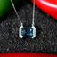 5.58CT NATURAL AQUAMARINE AND DIAMOND PENDANT