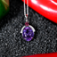 6.22CT AMETHYST, TOURMALINE AND DIAMOND PENDANT