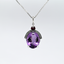 6.22CT AMETHYST, TOURMALINE AND DIAMOND PENDANT