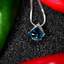 8.03CT BLUE TOPAZ CUSTOM PENDANT