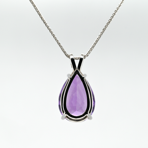 13.43CT PEAR AMETHYST PENDANT