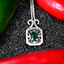 1.24ct Emerald & Diamond Pendant
