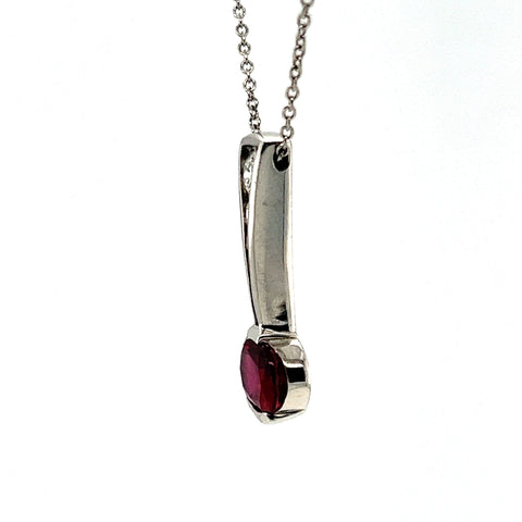 1.78CT RUBY & DIAMOND CUSTOM PENDANT