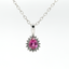 1.41CT SAPPHIRE & DIAMOND CUSTOM PENDANT
