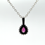 1.41CT SAPPHIRE & DIAMOND CUSTOM PENDANT