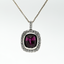 4.22CT Sapphire and Diamond Custom Pendant