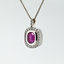 4.22CT Sapphire and Diamond Custom Pendant