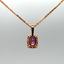 2.73CT Sapphire and Diamond Custom Pendant