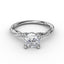 Fana Classic Round Diamond Solitaire Engagement Ring With Twisted Shank S4005
