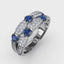 Fana Double Row Sapphire and Diamond Ring 1592